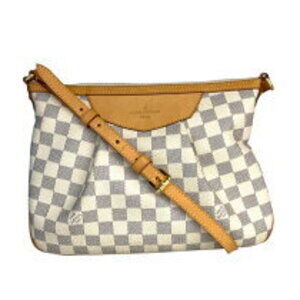 Louis Vuitton Siracusa Shoulder Bag White Coated Canvas